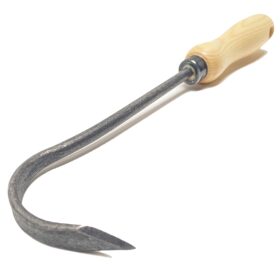 1424 - Dente di scrofa biologico - manico in frassino da 14 cm
