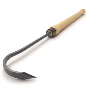 1425 - Dente di scrofa biologico - Manico a bottone in frassino da 48 cm