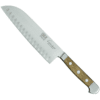 Coltello da cuoco giapponese con bordo scanalato