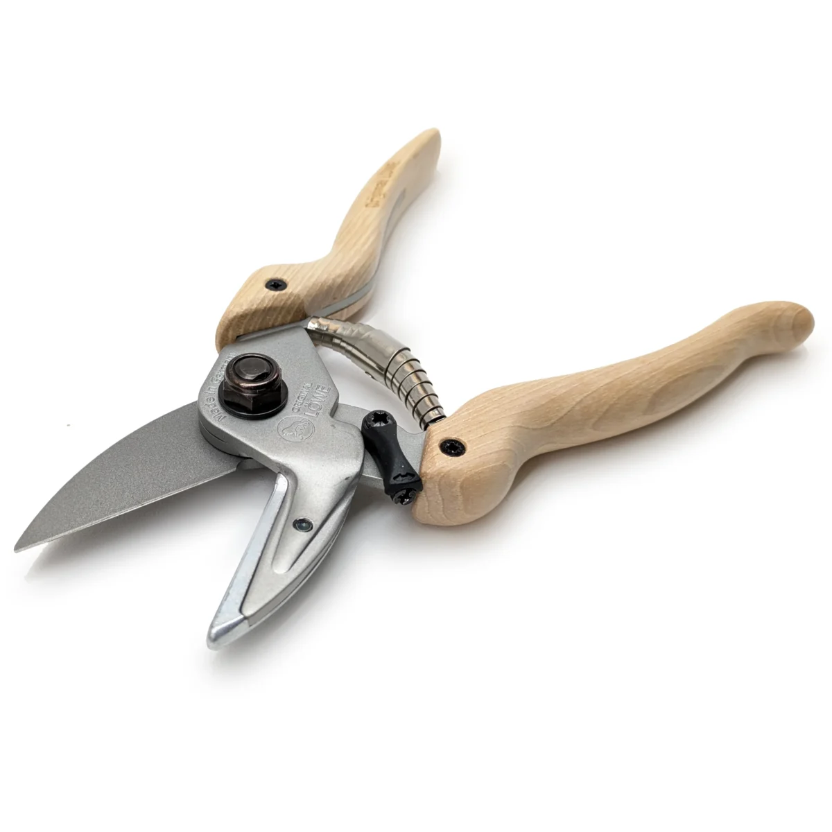Cesoie da giardino con manici in legno di hickory