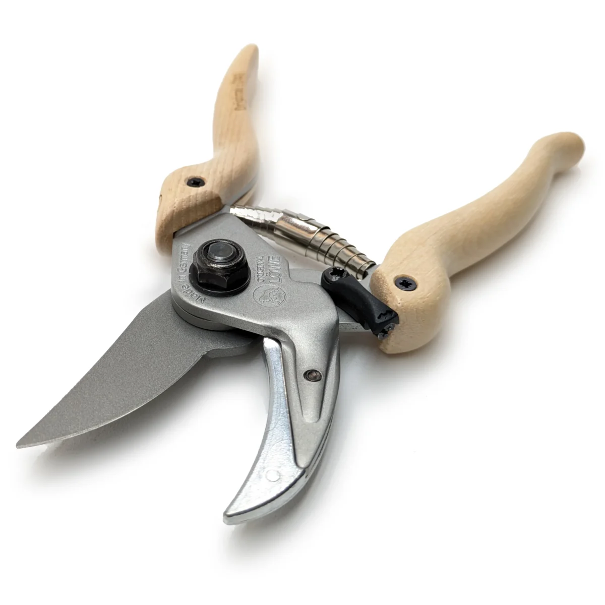Cesoie da giardino con manici in legno di hickory