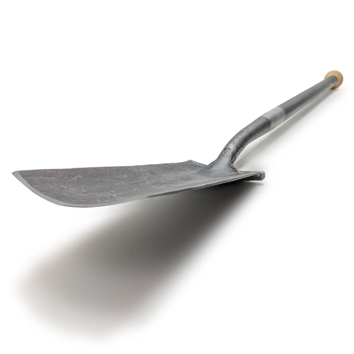 Krumpholz – Vanga per drenaggio «a forma inglese» con poggiapiede – Manico in tubo d’acciaio da 80 cm con pomello in legno – N. 1799